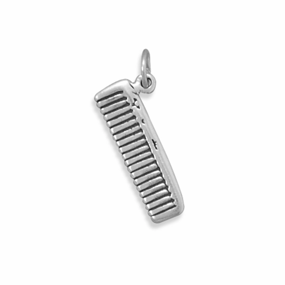 Comb Charm Sterling Silver Personalized Gift