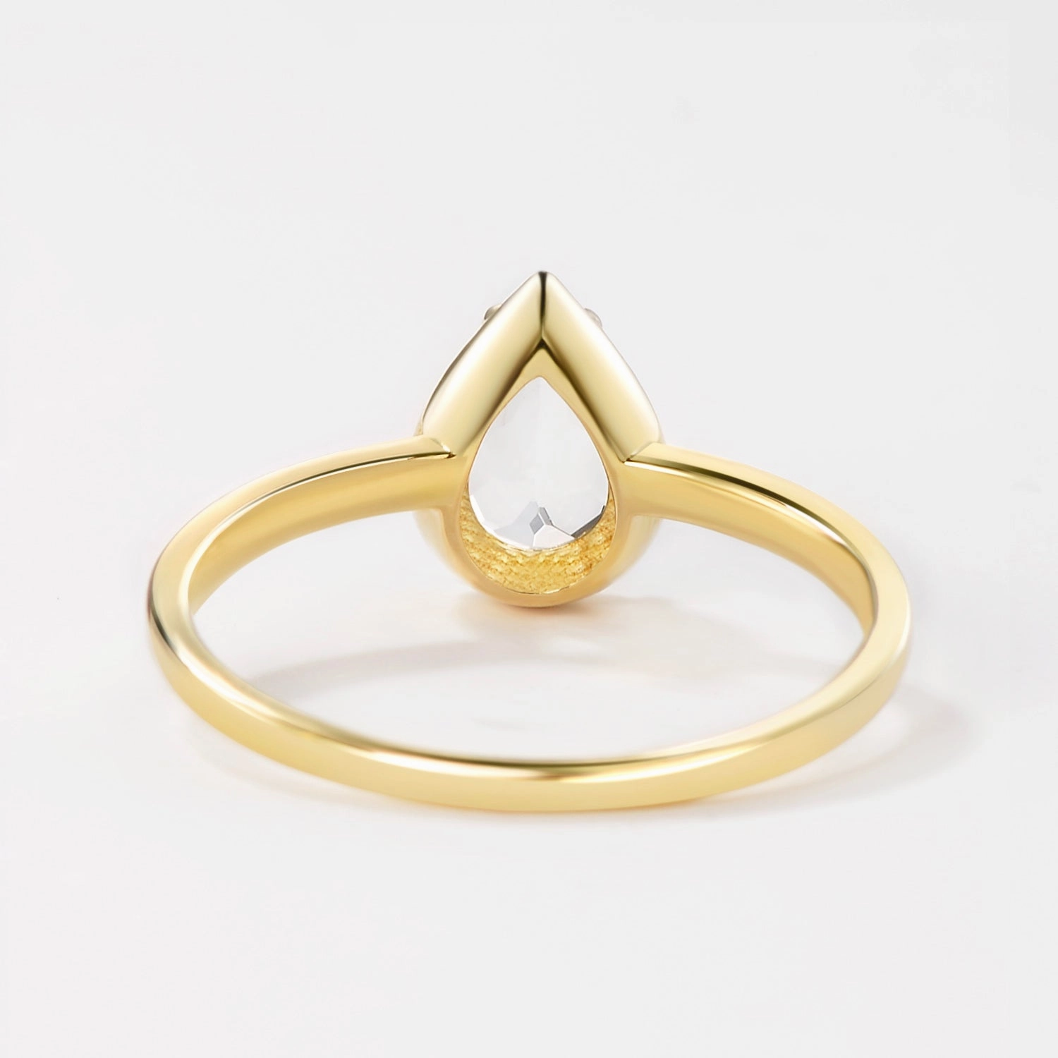 Pear Moissanite Milgrain Antique Engagement Ring Distinctive Style