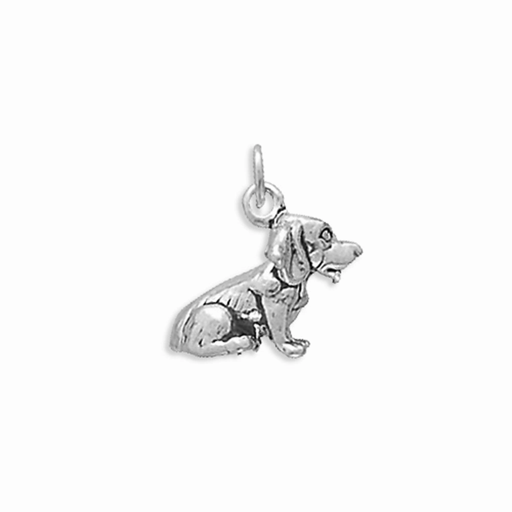 Dog Breed - Beagle Charm Sterling Silver - Made in the USA Refined Lines