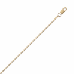 Bead Ball Chain 14k Gold-filled 1.5mm Width  - Made in the USA Bridesmaid Gift Timeless Trend