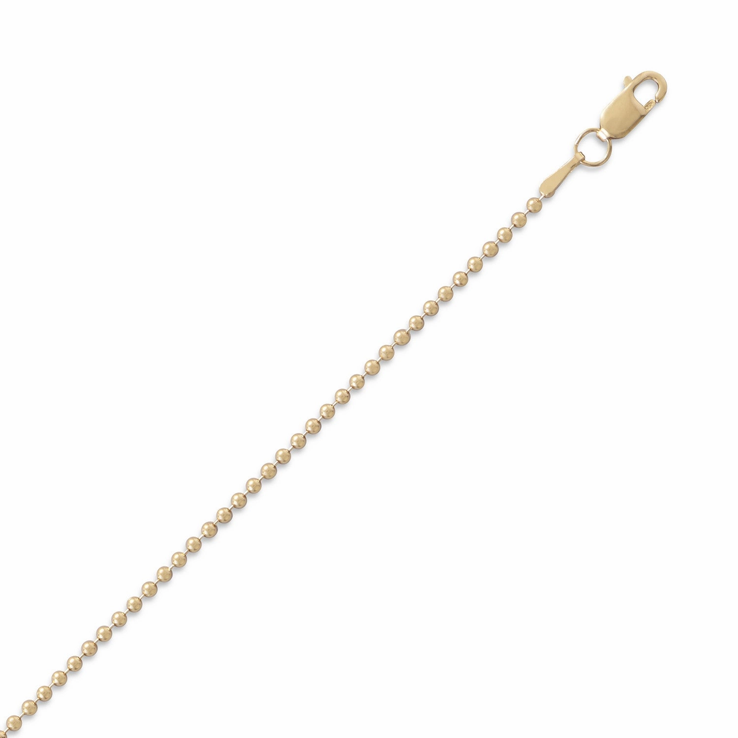 Bead Ball Chain 14k Gold-filled 1.5mm Width  - Made in the USA Fashionable Jewelry
