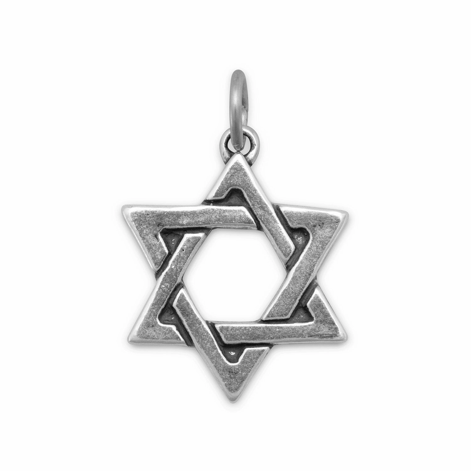 Light Touch Star of David Charm Pendant Sterling Silver, Made in the USA