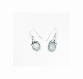Glamorous Design Moonstone Earrings In Sterling Silver
