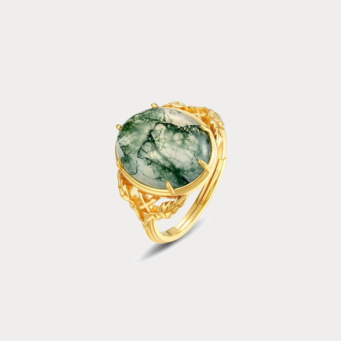 Moss Agate Ring Personal Adornment