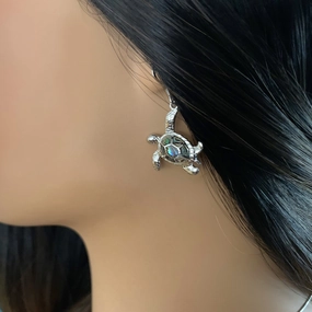 Mother of Pearl Honu Earrings or Pendant Fashionable Trinket