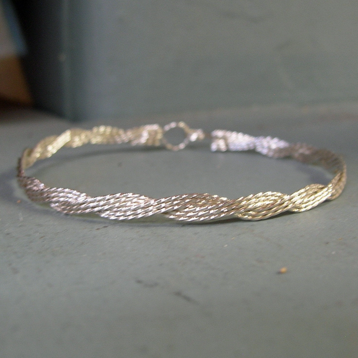 Evolving Style 6-strand Sterling Silver Braided Twist Wire Bracelet  TTTTTT