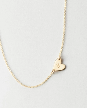 Myra Heart Necklace Refined Charm