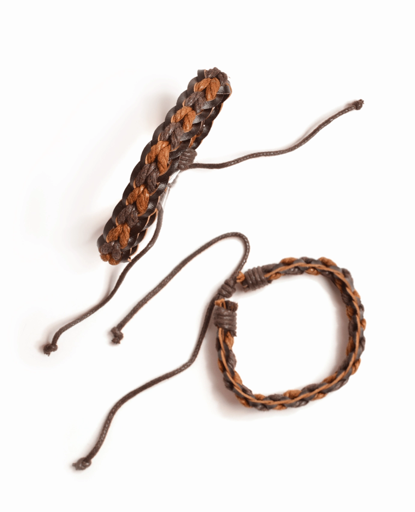 Mystery  Braided Leather Bracelet Retro Feels