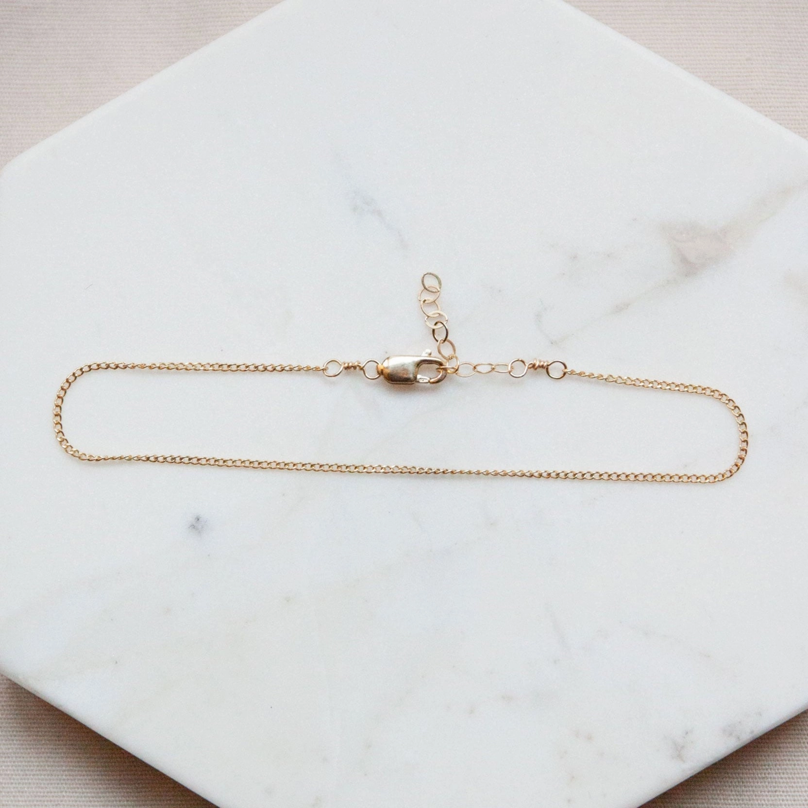 Ethically Sourced Dainty Curb Chain Bracelet