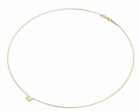 Noam Carver Aura Collection 14K Yellow Gold Round Shape Diamond Solitaire Pendant  (.40ctw) Elegant Look