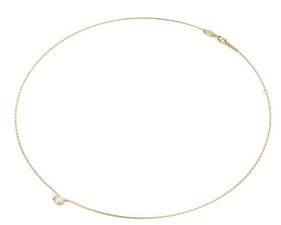 Noam Carver Aura Collection 14K Yellow Gold Round Shape Diamond Solitaire Pendant  (.40ctw) Elegant Look