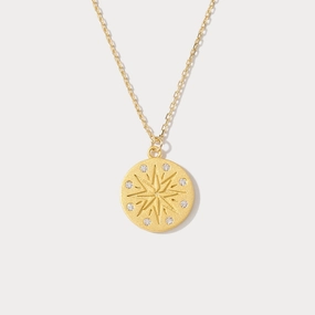 Unique Ornament Glam Appeal Octagon Star Coin Necklace