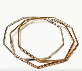Whole Composites Octagonal Bangle Bracelet - FINAL SALE