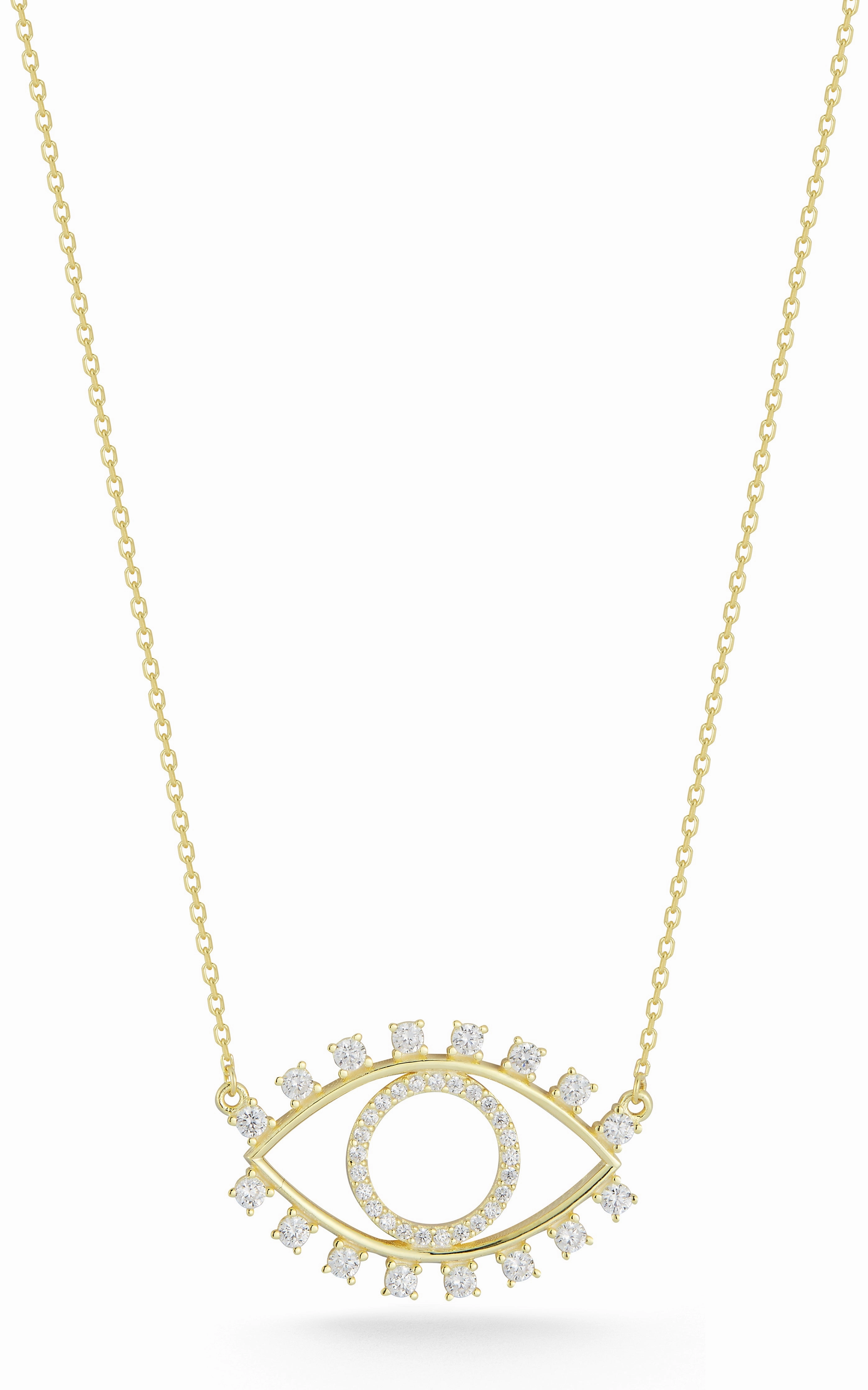 Dainty Item Date Gift Open Evil Eye Necklace