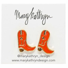 Classic Piece Evening Piece Orange Cowboy Boot Studs