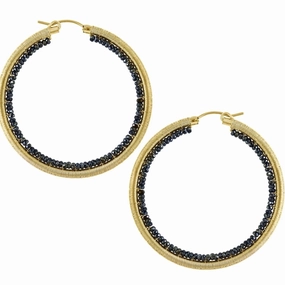 Layla Hoops - 14k Gold Fill   Spinel Opulent Adornment Refined Essential