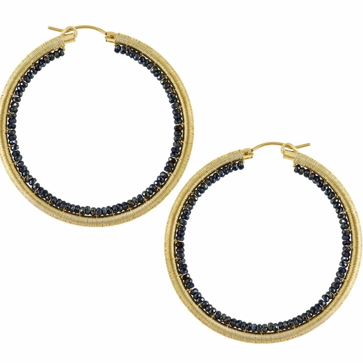 Layla Hoops - 14k Gold Fill   Spinel Opulent Adornment Refined Essential
