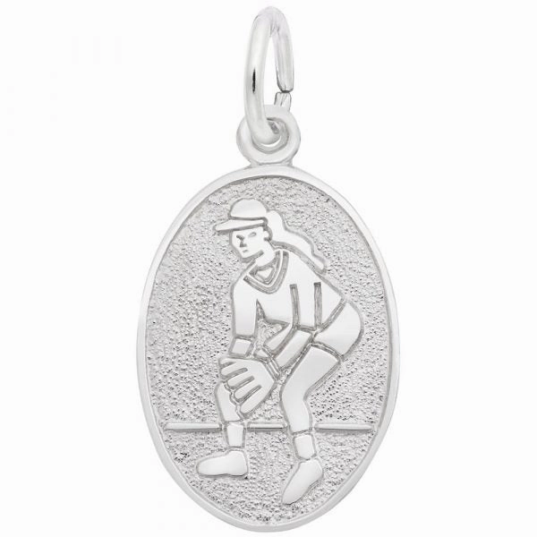 clean look Oval Softball Disc Charm