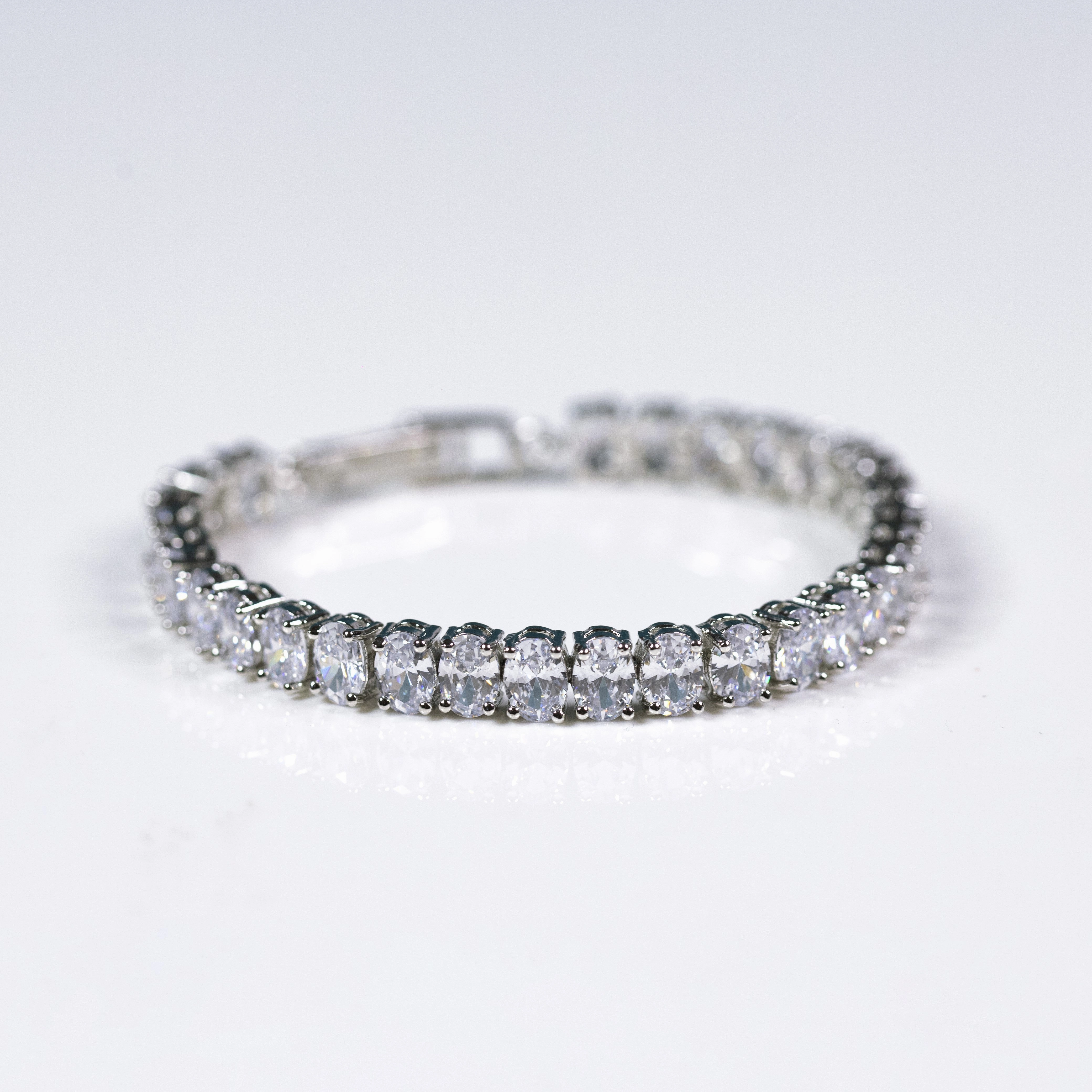 Office Ready High Class Ovo charm tennis bracelet