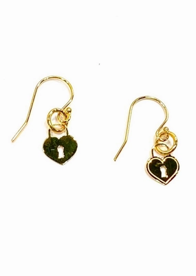 Padlock earrings Weekend Present
