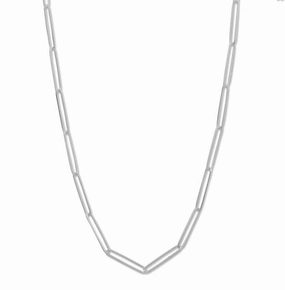 Soft feature Travel Essential Paperclip Chain Elongated Links Sterling Silver 30-inch Length