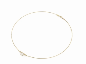 Noam Carver Strata Collection 14K Yellow Gold Oval Shape Diamond Solitaire Pendant (.70ctw) Modern Fashion Dramatic Accent