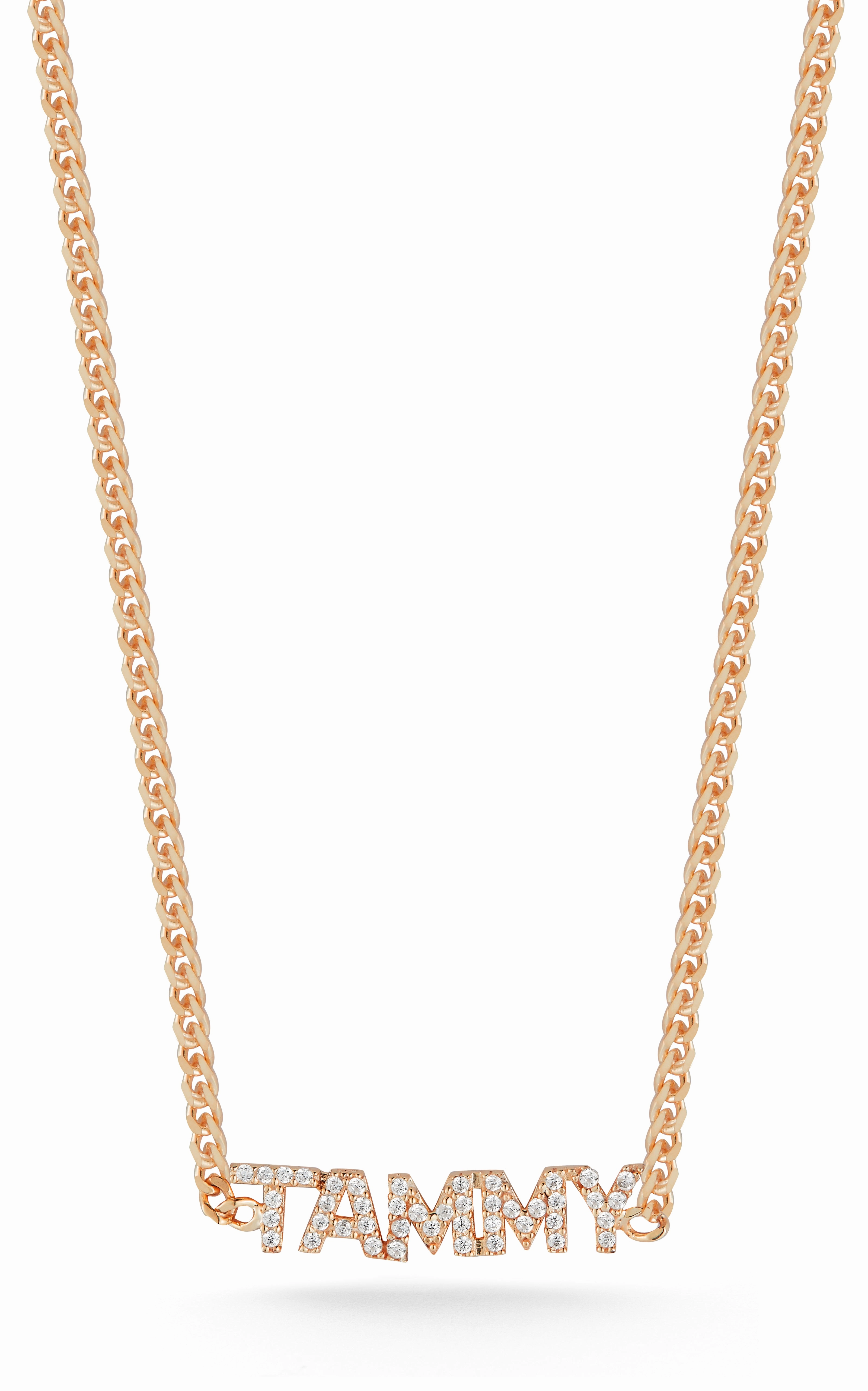 Chic Girl Fashion Edge Pav?? Nameplate Choker