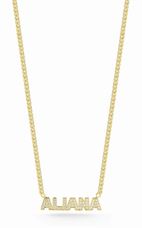 For Culture Pav?? Nameplate Curb Necklace