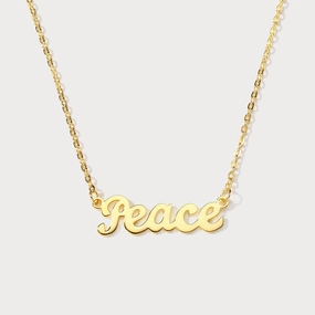 Peace Pendant Necklace Body Adornment