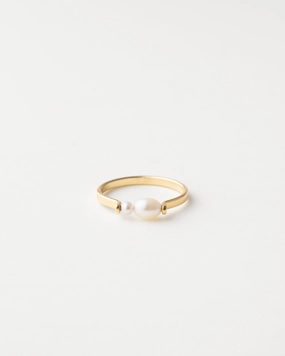 Red Tone Pearl Bubble Ring