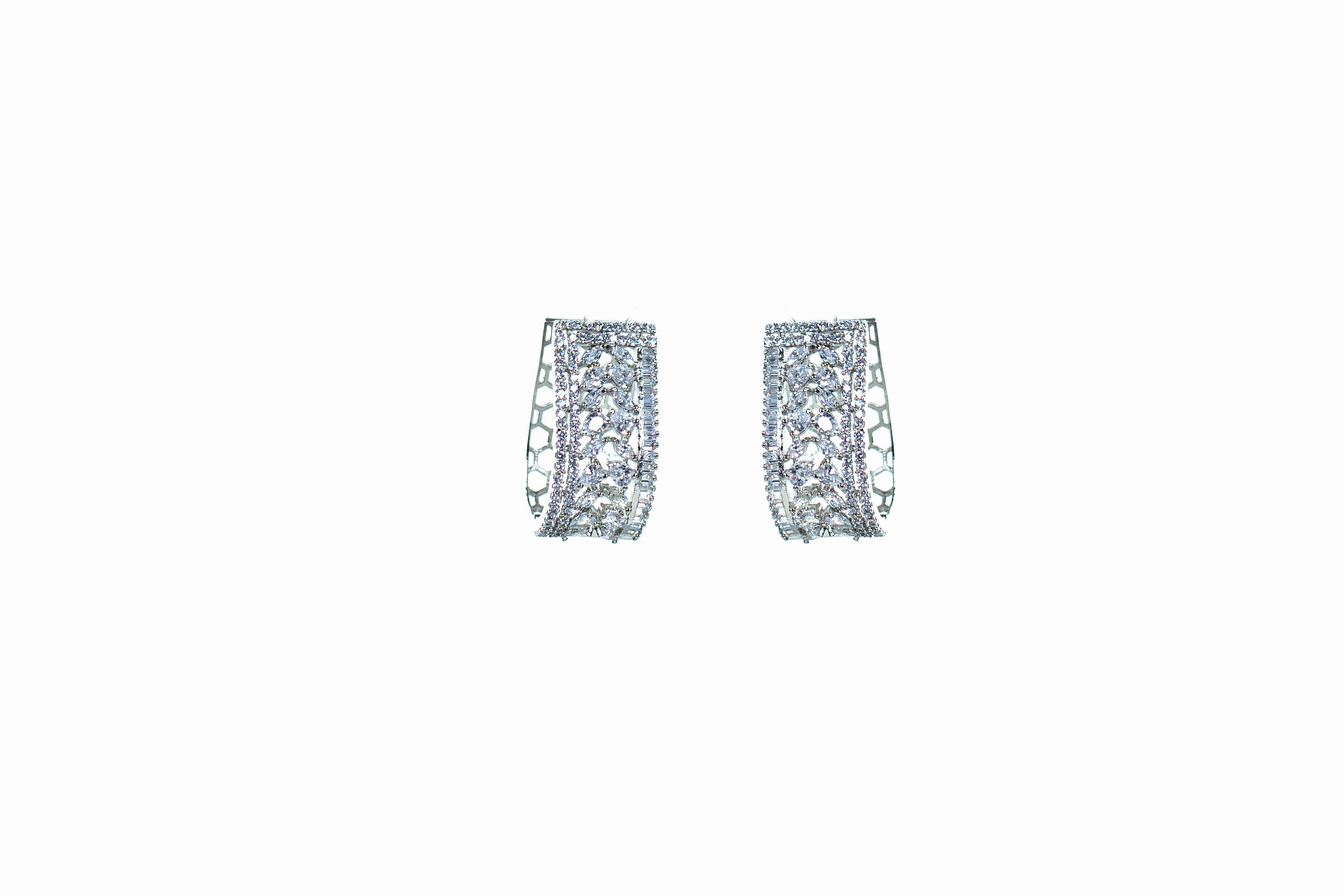 Pearto crystal baguette bali earring Ethereal Feature Charming Finish