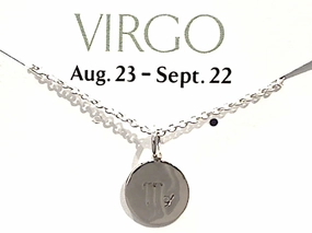 16" - 18" Sterling Silver Virgo Zodiac Necklace Superb Jewelry Subtle Accent