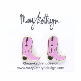 Pink Cowboy Boot Studs Radiant Feature Unique Aesthetic