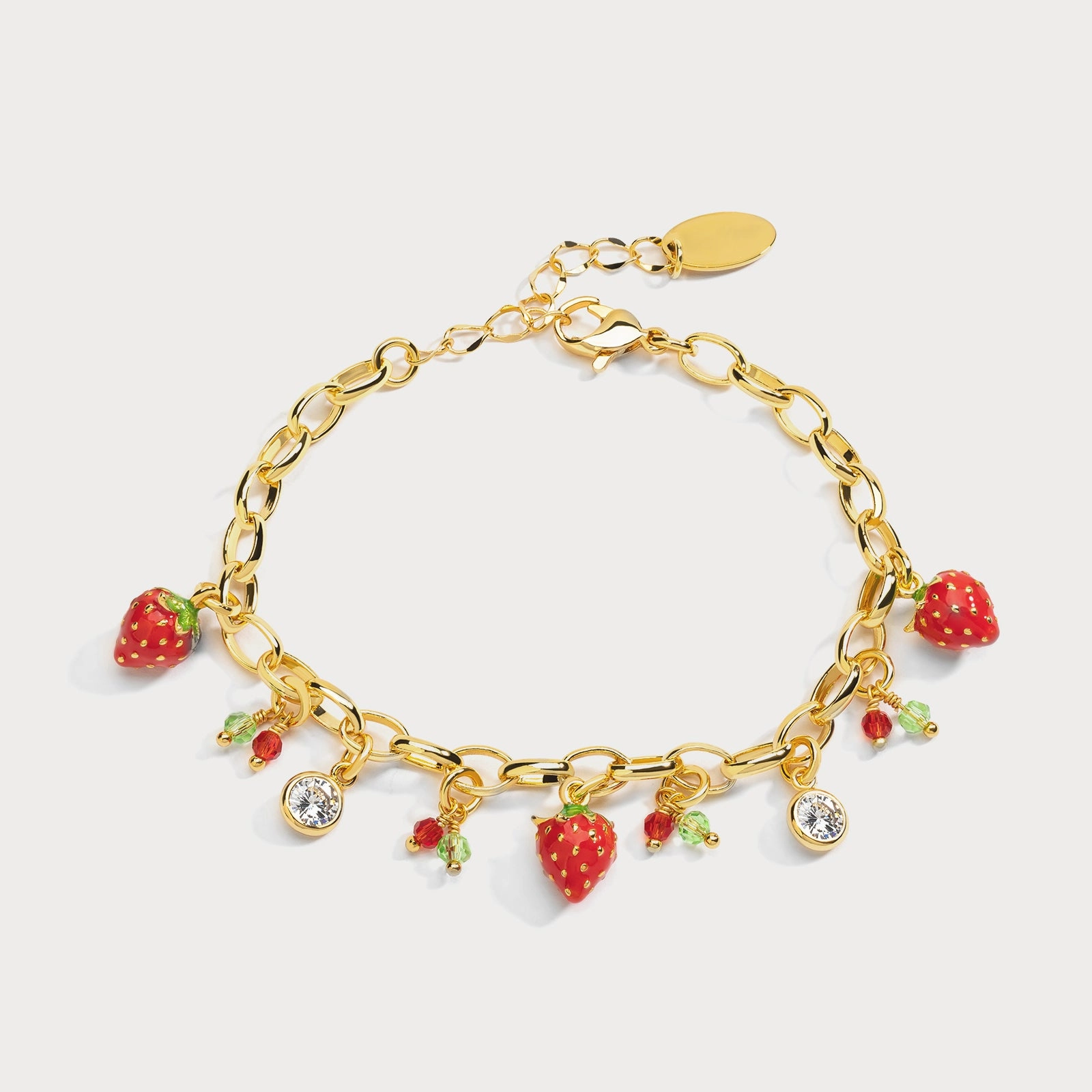 Strawberry Bracelet Opulent Accent Graceful Piece