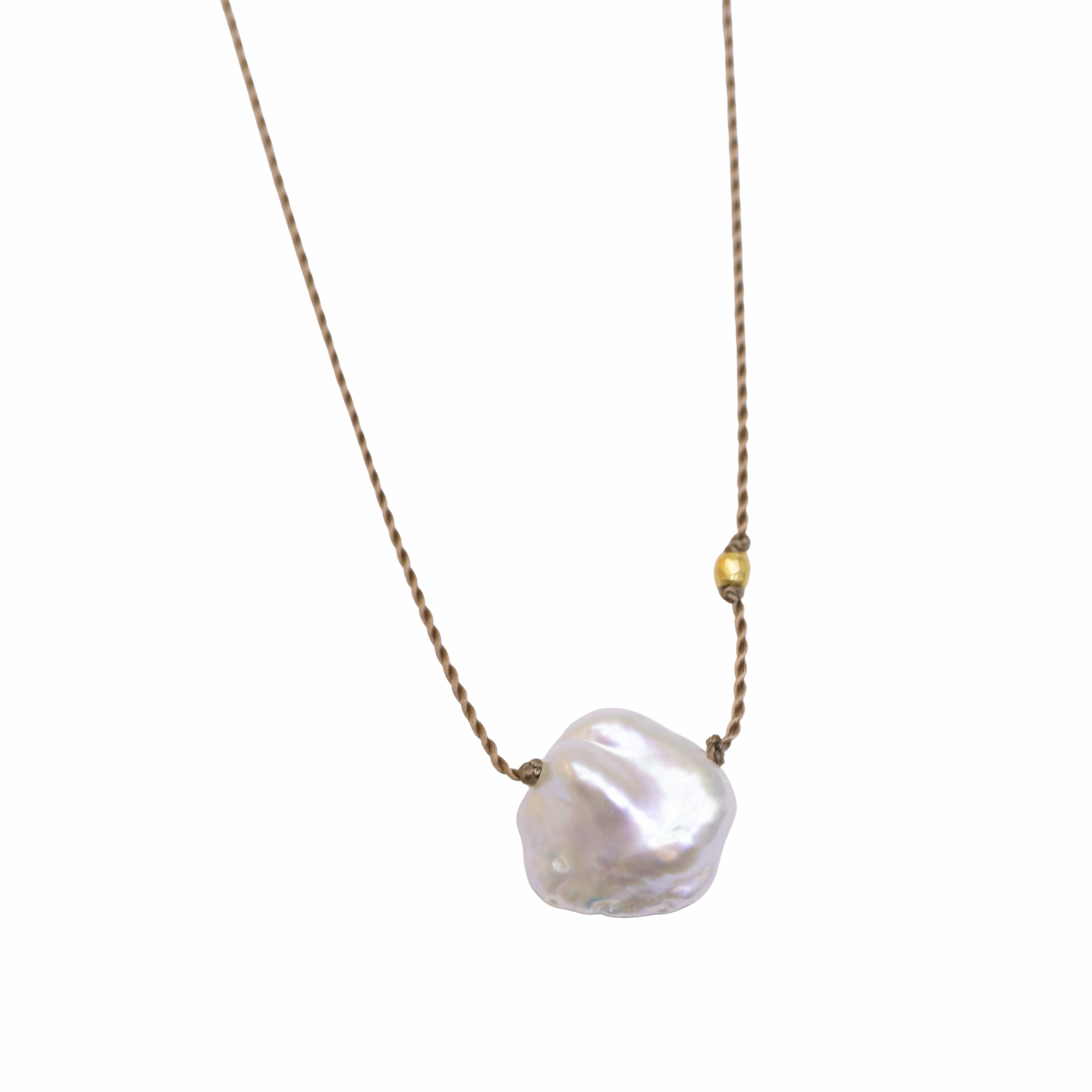 Solo Adornment Pearl  Drop Necklace - 18ky