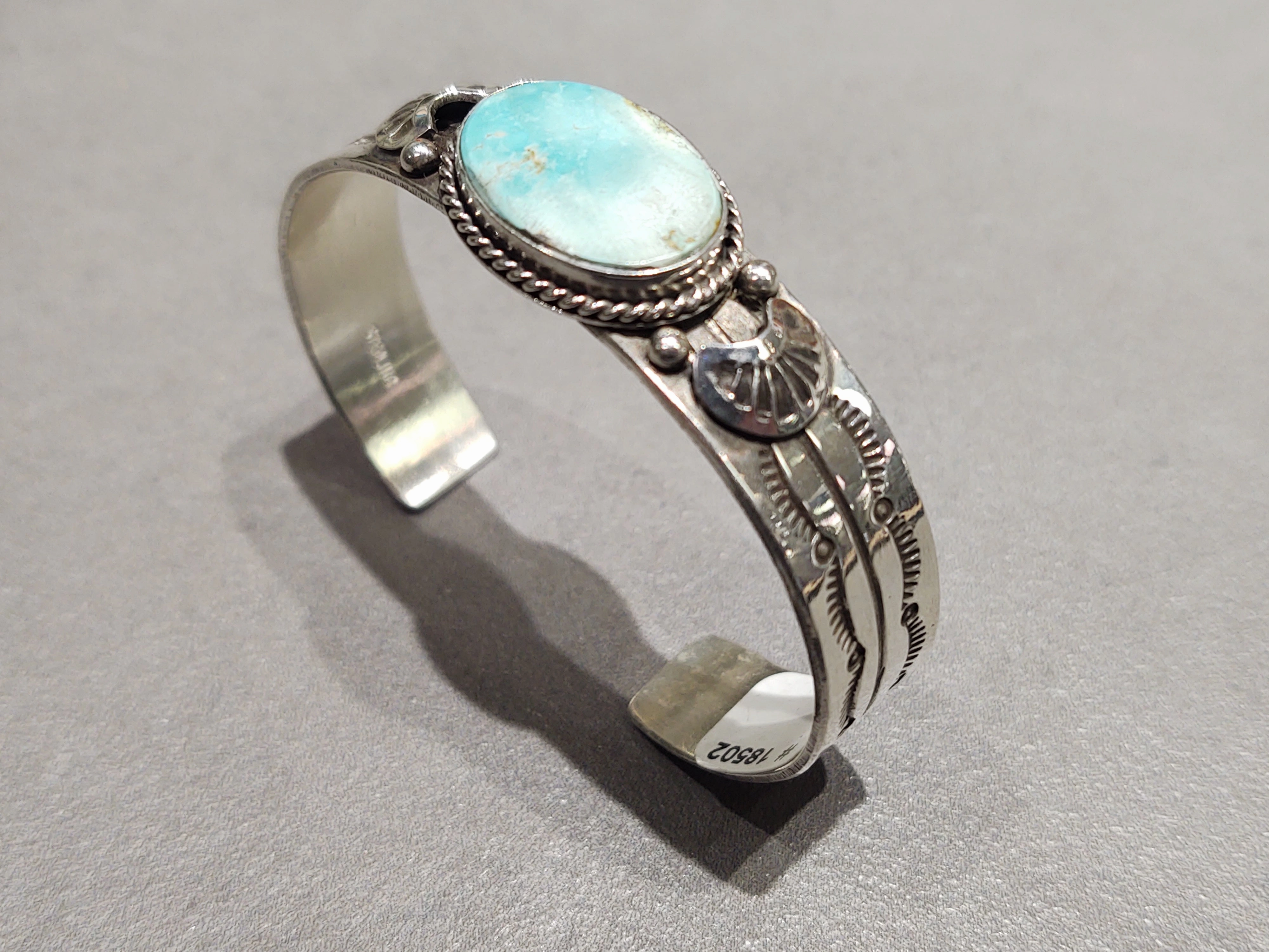 Urban Feature Freddy Platero Navajo  Turquoise Sterling Silver Bracelet - Handmade Native American