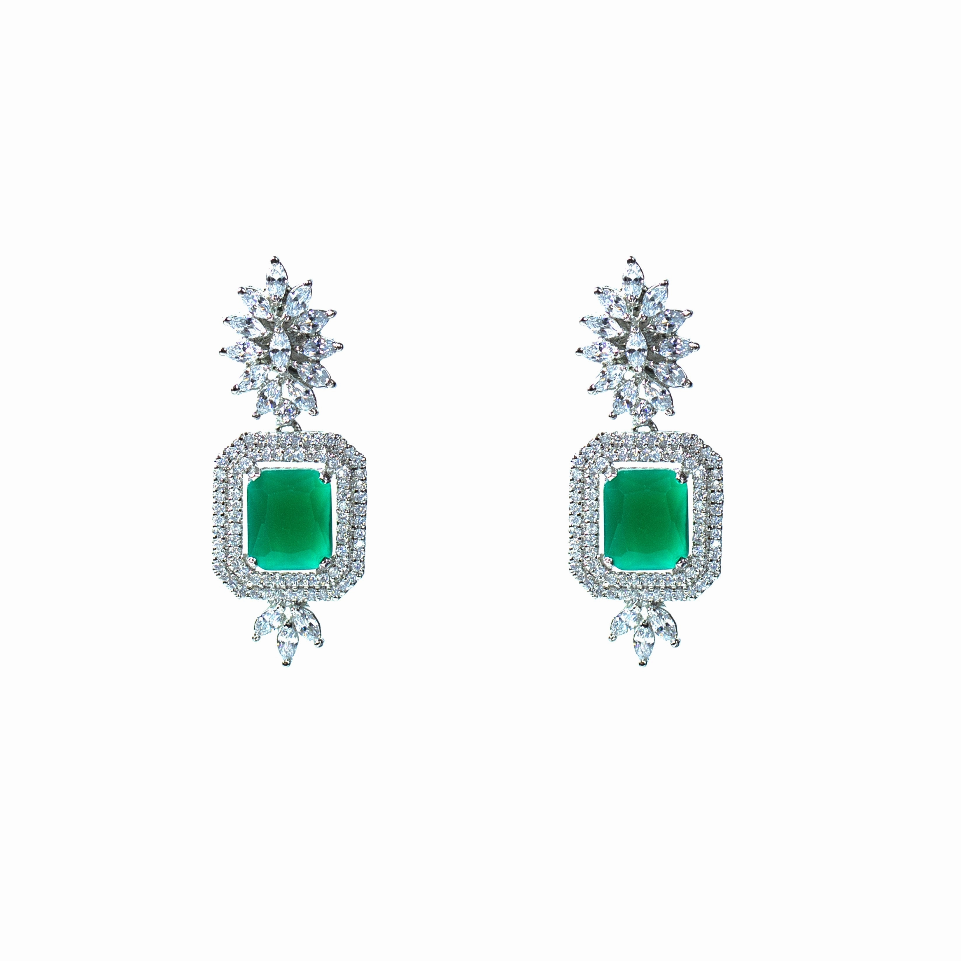 Handcrafted Accessories Shimmering Accent Mino ethnic zircon earring