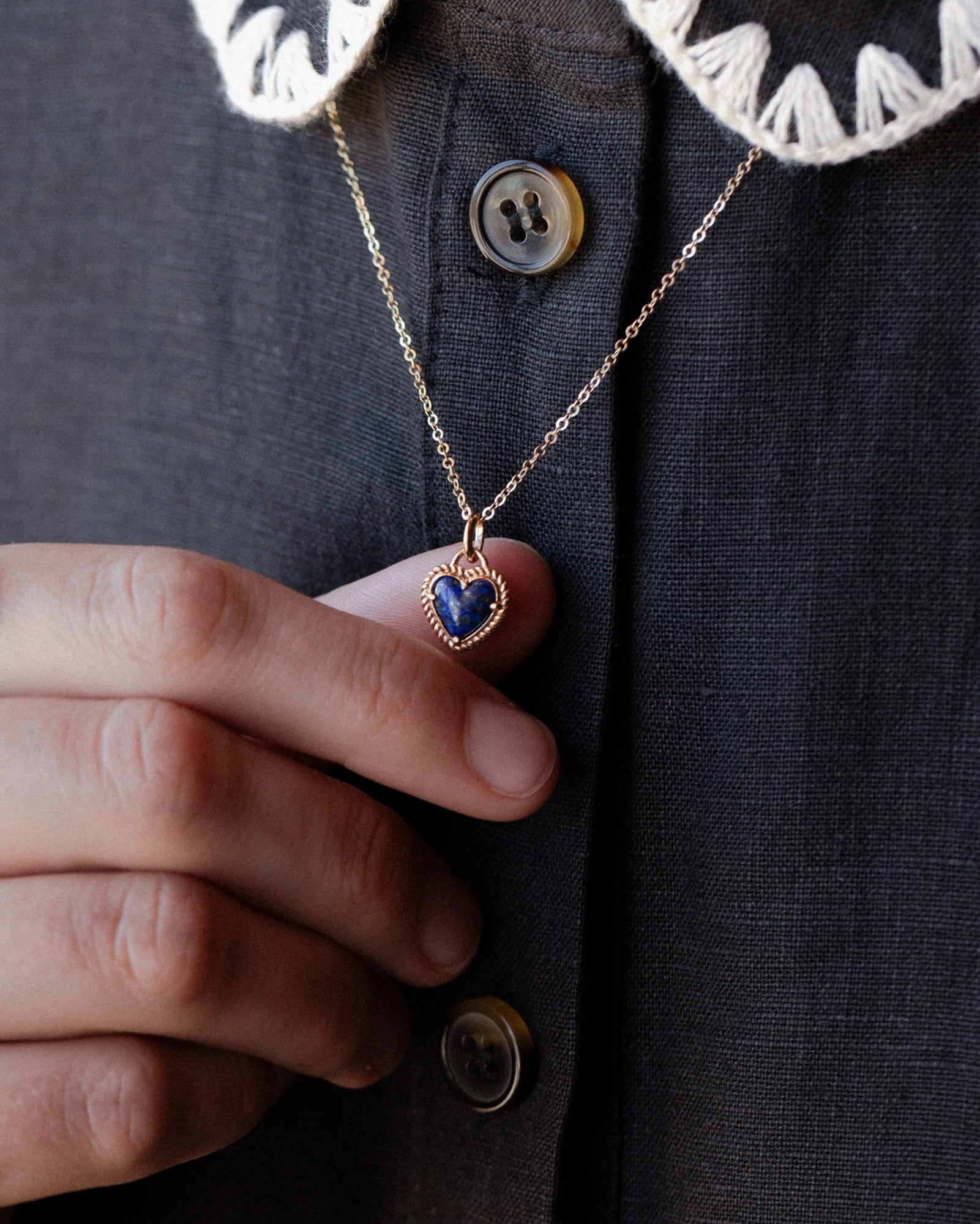 Lasso Heart Charm Artisan Sparkle