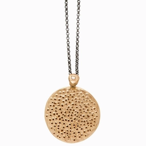 Office Wear Father??s Day Pollen Bronze Sterling Silver Necklace