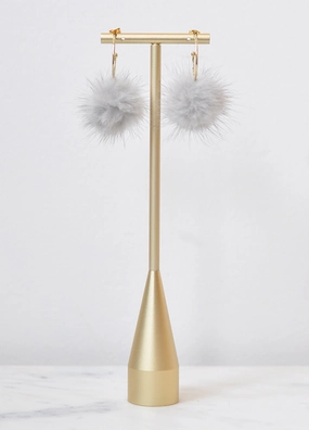 Pom Pom Hoop Earring Colorful Piece