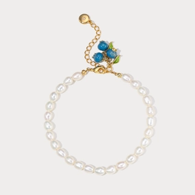 Happy Combinations Enchanted Gaze Blueberry Pearl Bracelet