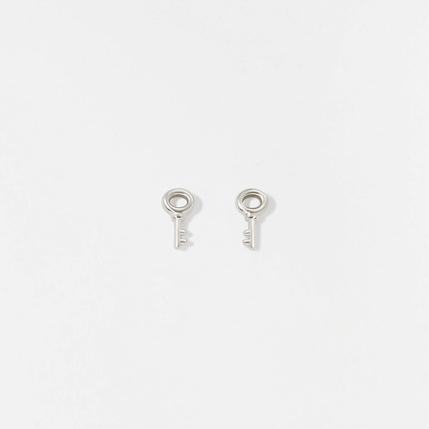 Skeleton Key Studs Sophisticated Accent