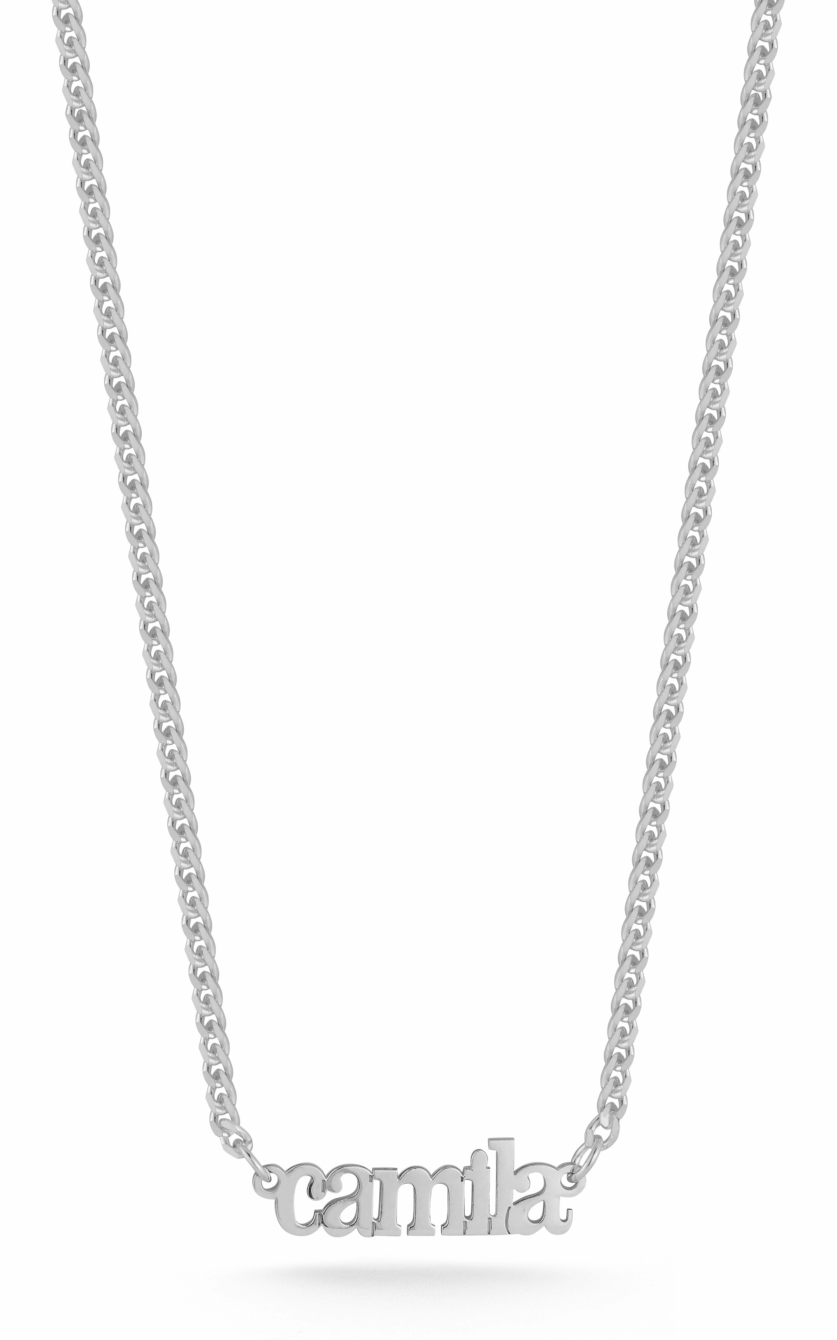 Solid Nameplate Necklace Eternal Adornment Excellent Jewelry