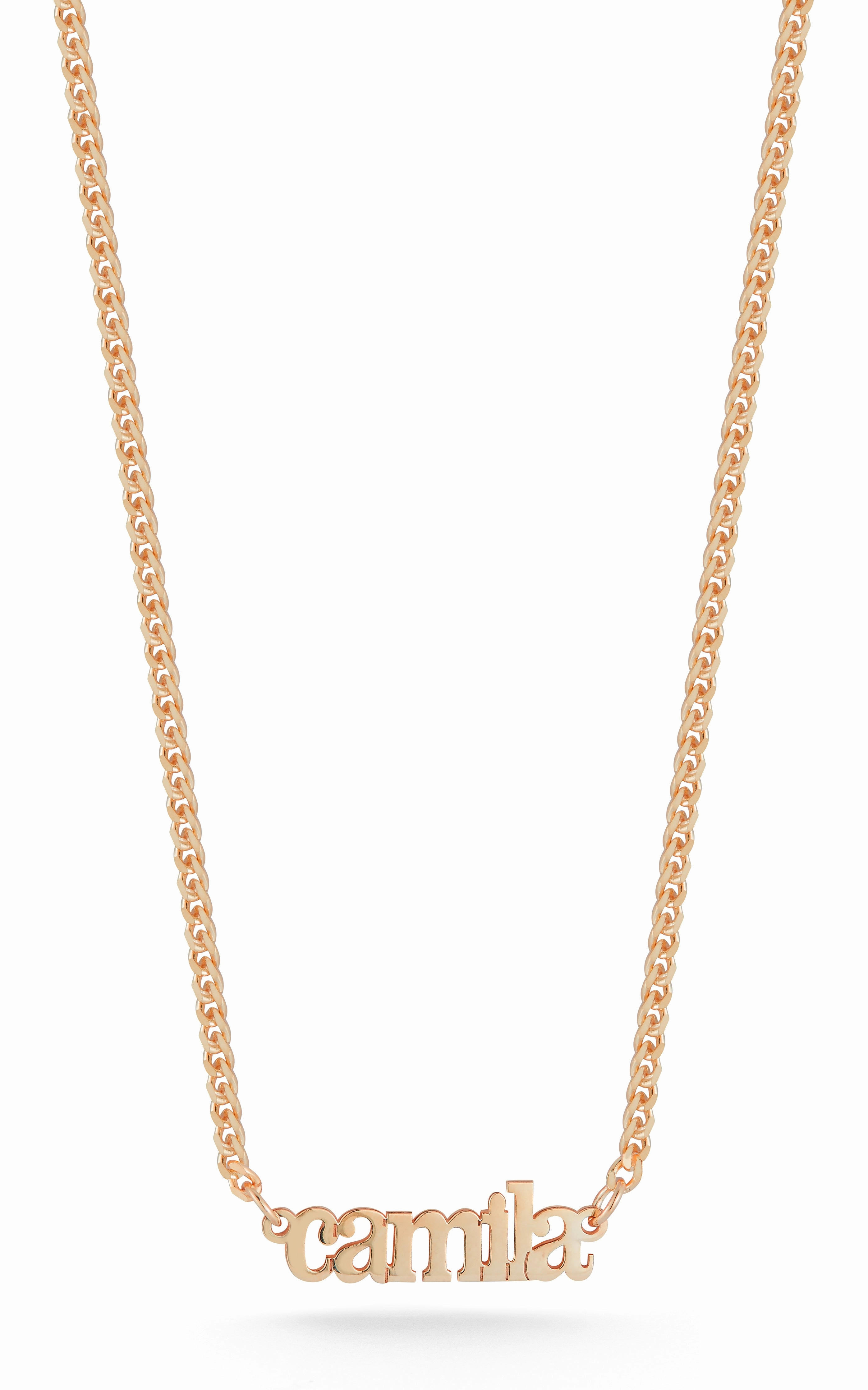 Value Present Solid Nameplate Necklace