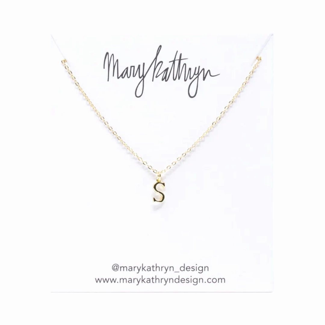 Gold Initial Necklace Splendid Piece Everyday Adornment