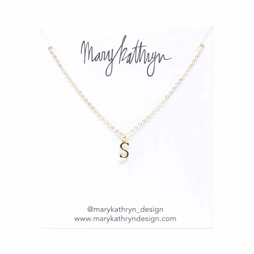 Gold Initial Necklace Community Piece