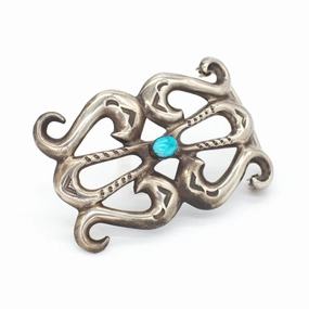 Flawless Radiance Nellie Tso Navajo Handmade Sterling Silver Belt Buckle