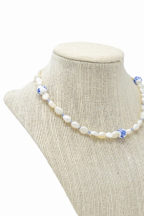 Chinoiserie Pearl Necklace Daily Present Youthful Vibe