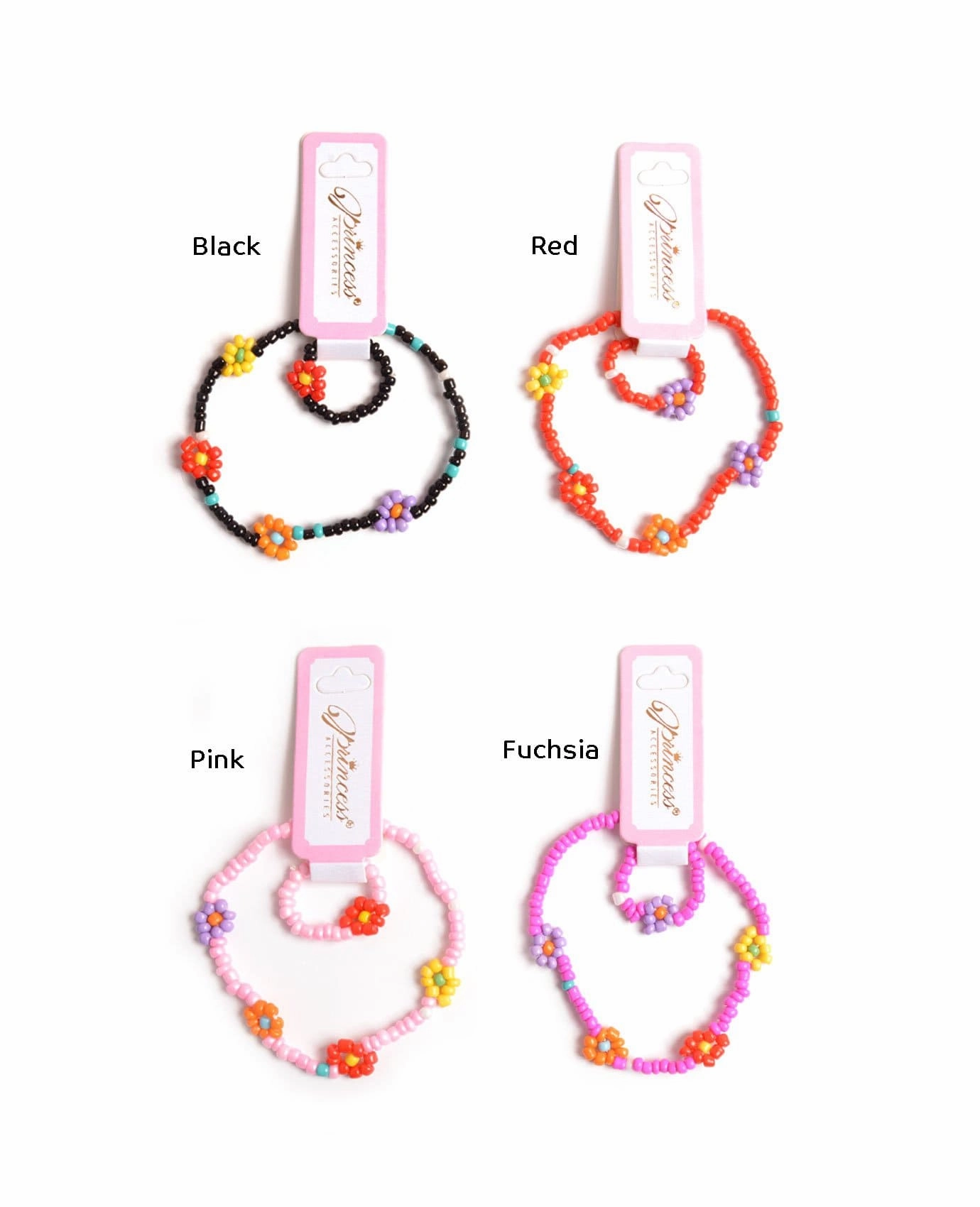 Current Vision Colorful Flowers Kids Bracelet