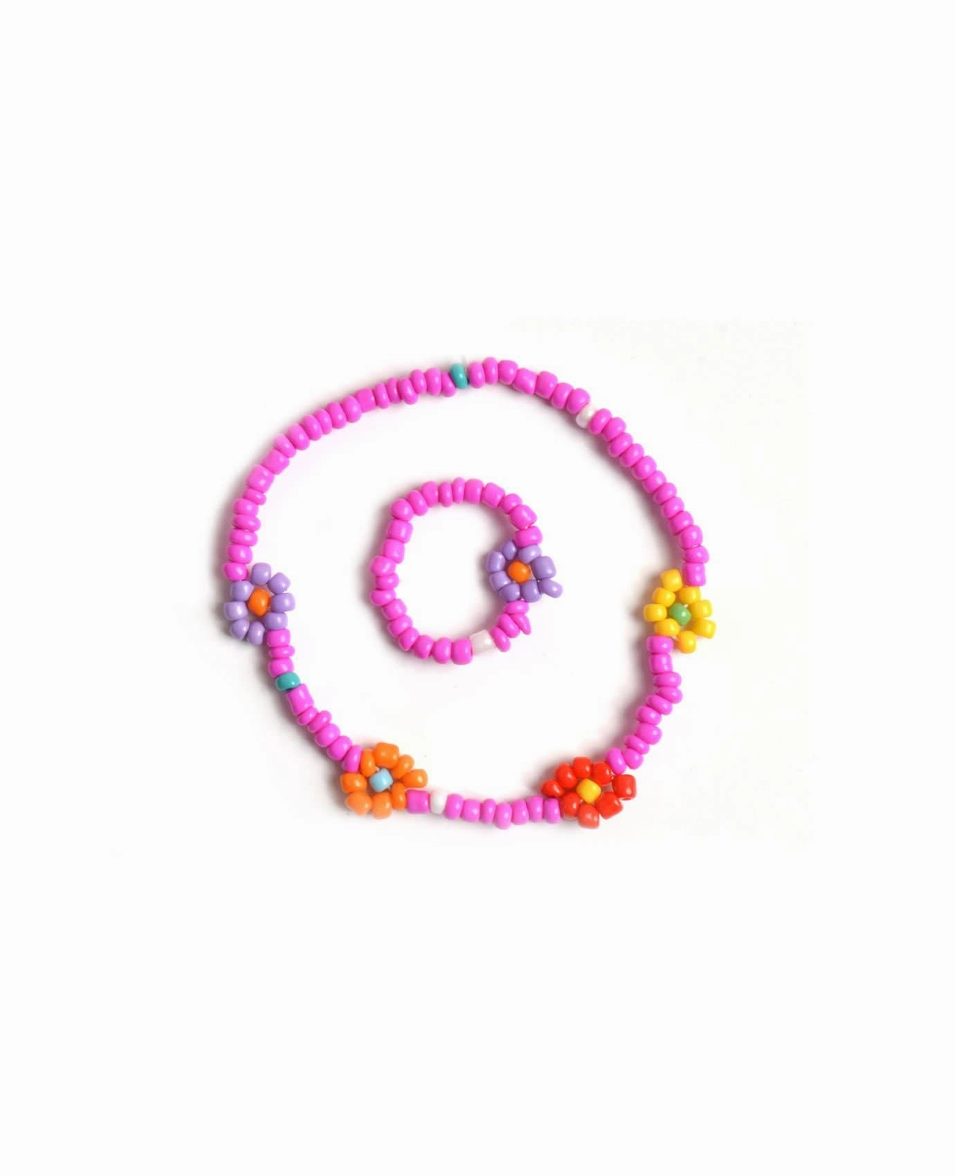 Ongoing Amalgamations Colorful Flowers Kids Bracelet